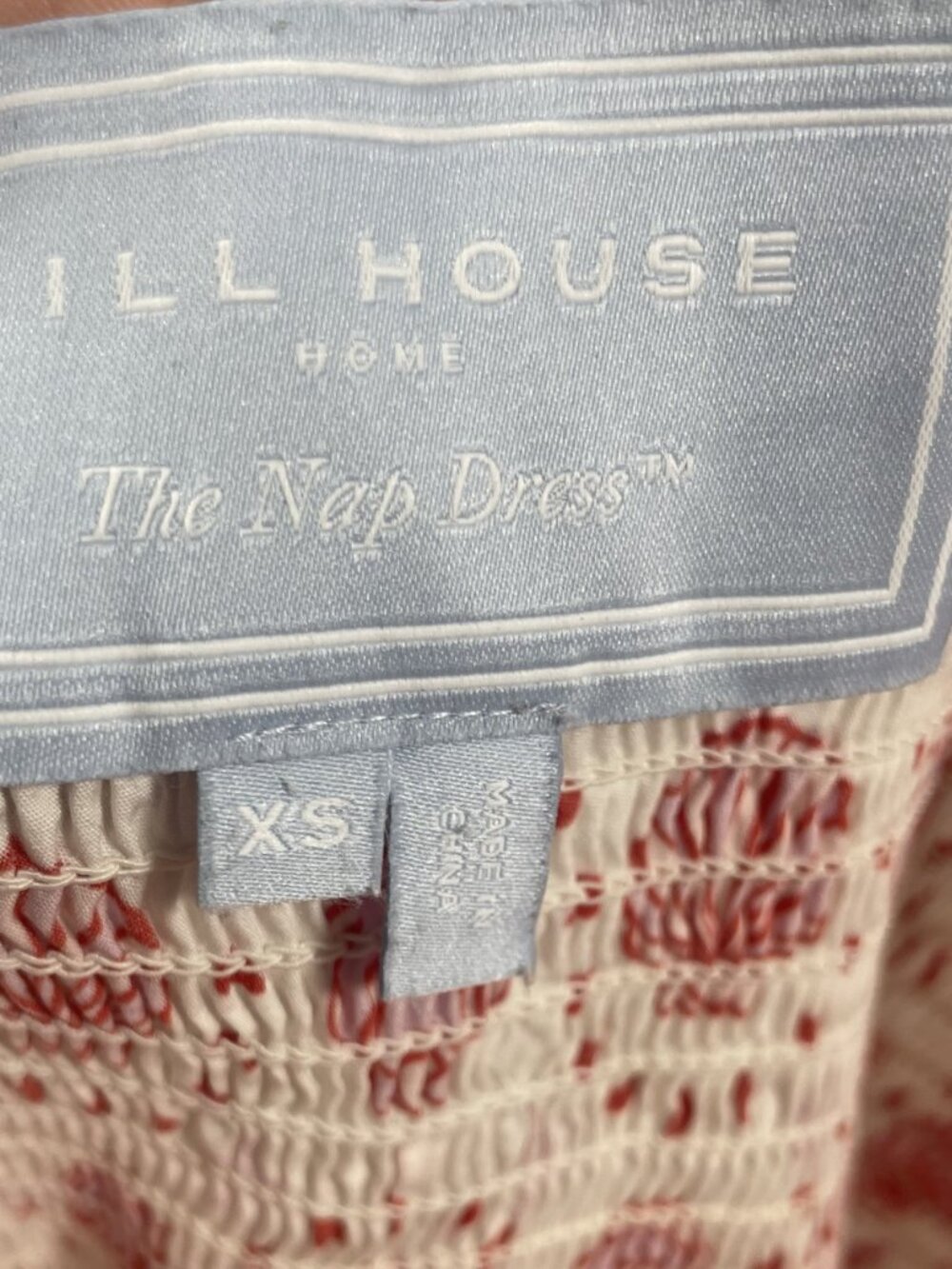 ✨ Hill House Home "Ellie" Nap Dress Mermaid Seashell Pink Midi Dress Size XS✨ - Picture 6 of 8
